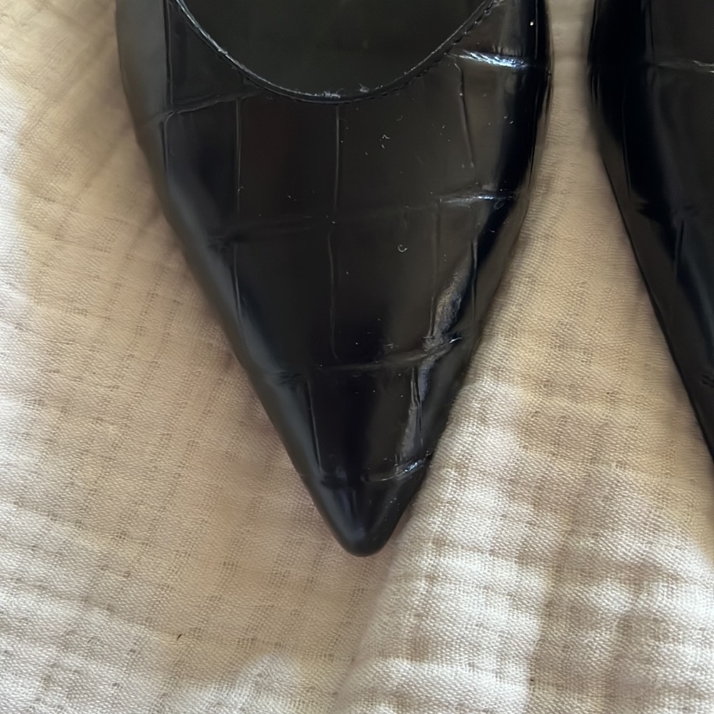 Zara Slingback Pumps, black 9.5 - Picture 3 of 7